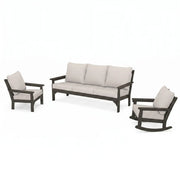 Vineyard 3 Piece Sofa Deep Seating Set Vintage Coffee In Stock - The Great Escape