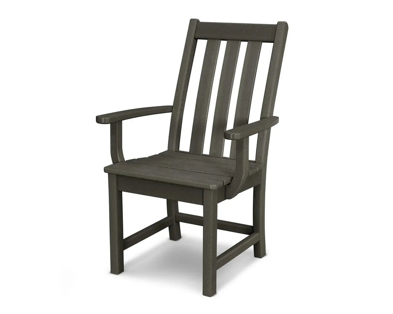 Vineyard Dining Arm Chair Vintage Coffee - The Great Escape
