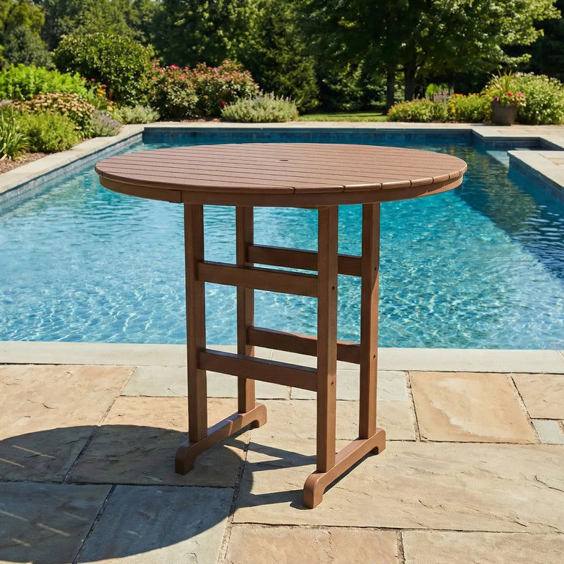 48" Farmhouse Round Bar Table - The Great Escape