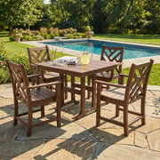 Chippendale 5 Piece Farmhouse Dining Set - The Great Escape