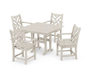 Chippendale 5 Piece Farmhouse Dining Set - The Great Escape