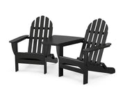 Classic Folding Adirondacks W/ Angled Connecting Table - The Great Escape