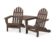 Classic Folding Adirondacks W/ Angled Connecting Table - The Great Escape
