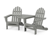 Classic Folding Adirondacks W/ Angled Connecting Table - The Great Escape