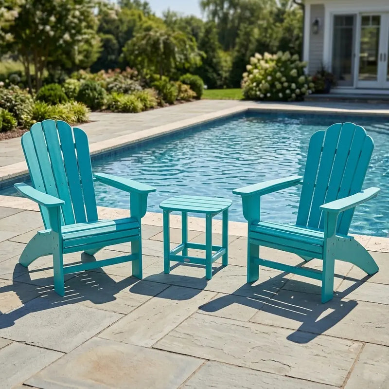 Cottage 3 Piece Curveback Adirondack Set - The Great Escape 