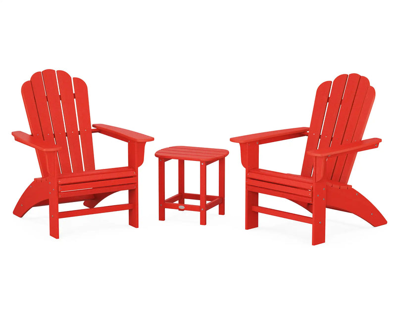 Cottage 3 Piece Curveback Adirondack Set - The Great Escape
