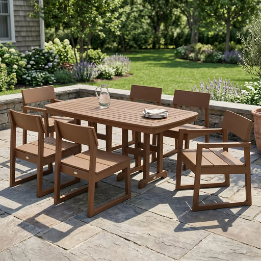 Picture of Edge 7 Piece Dining Set  W/ Pedestal Legs - The Great Escape