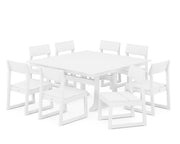 Edge 9 Piece Farmhouse Trestle Dining Set - The Great Escape
