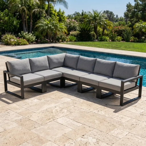 Picture of Edge 6 Piece Modular Seating Set in Black