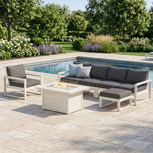 Picture of Edge Sectional Lounge and Fire Pit Set in Sand