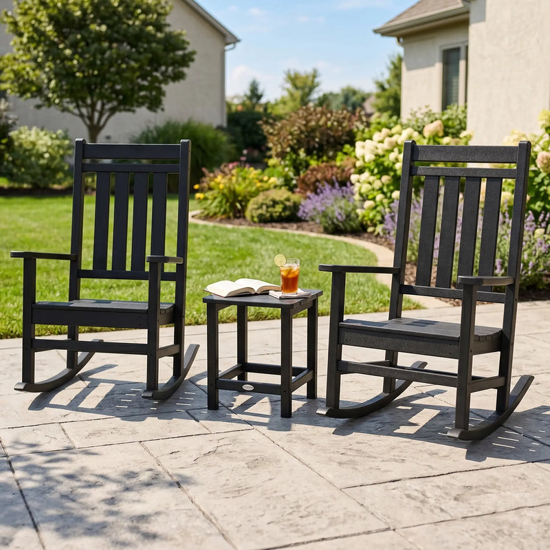 Picture of Estate 3PC Rocking Chair Set W/ Long Island Side Table