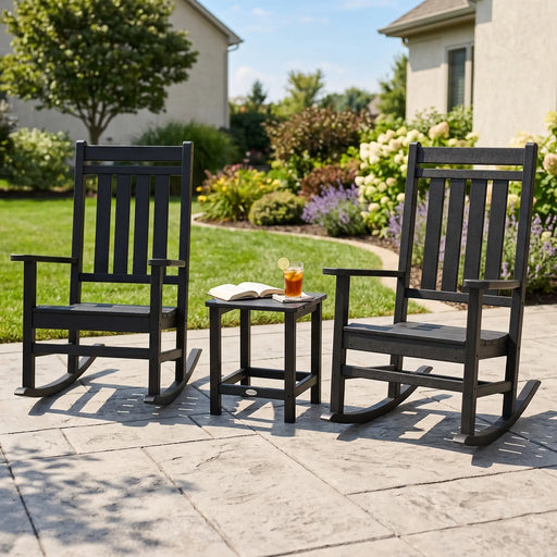 Picture of Estate 3PC Rocking Chair Set W/ Long Island Side Table