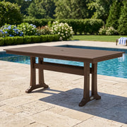 37"x72" Farmhouse Trestle Dining Table - The Great Escape