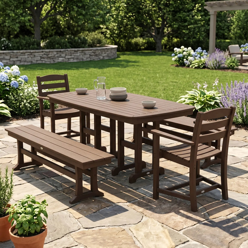 Picture of La Casa Café 5 Piece Dining Set W/ Benches