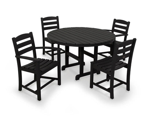 La Casa Café 5 Piece Round Farmhouse Dining Set - The Great Escape