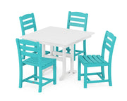 La Casa Café 5 Piece Side Chair Farmhouse Dining Set - The Great Escape