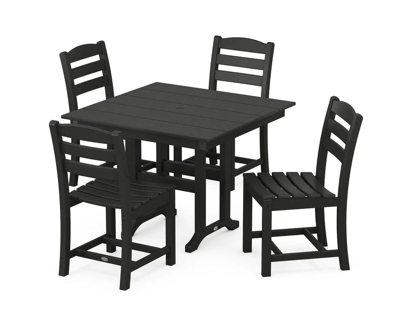 La Casa Café 5 Piece Side Chair Farmhouse Dining Set - The Great Escape