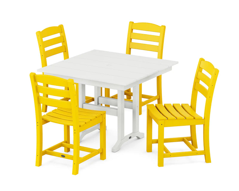 La Casa Café 5 Piece Side Chair Farmhouse Dining Set - The Great Escape