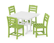 La Casa Café 5 Piece Side Chair Farmhouse Dining Set - The Great Escape