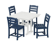 La Casa Café 5 Piece Side Chair Farmhouse Dining Set - The Great Escape