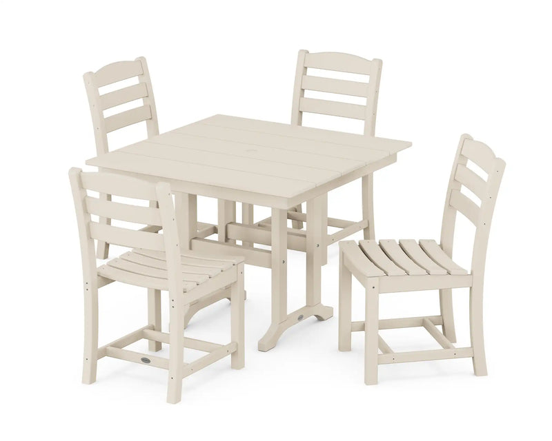 La Casa Café 5 Piece Side Chair Farmhouse Dining Set - The Great Escape