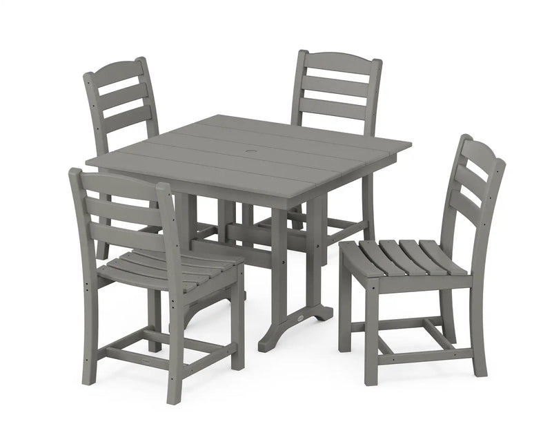 La Casa Café 5 Piece Side Chair Farmhouse Dining Set - The Great Escape