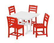 La Casa Café 5 Piece Side Chair Farmhouse Dining Set - The Great Escape