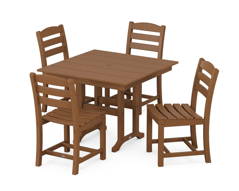 La Casa Café 5 Piece Side Chair Farmhouse Dining Set - The Great Escape