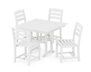 La Casa Café 5 Piece Side Chair Farmhouse Dining Set - The Great Escape