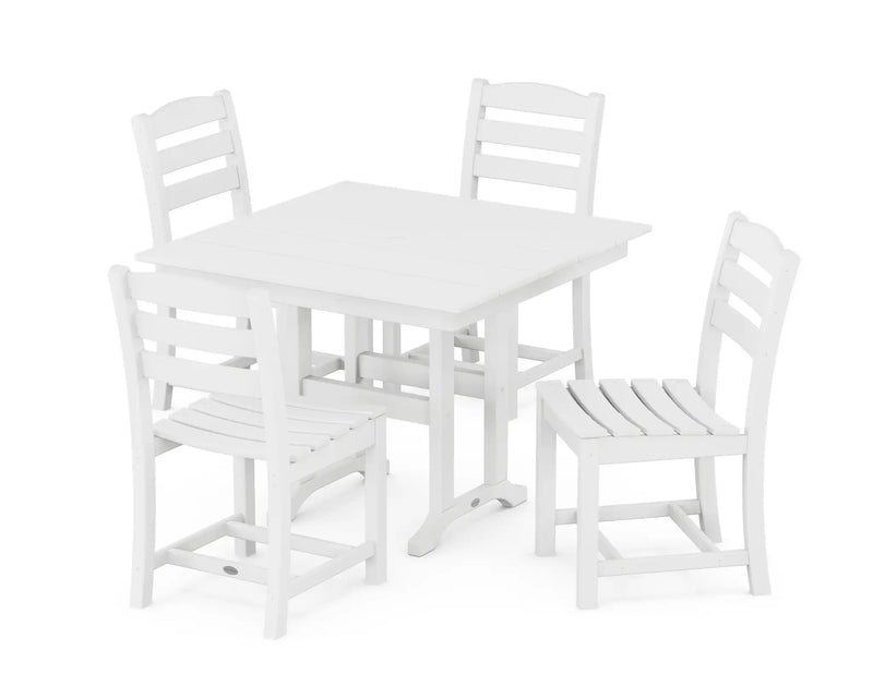 La Casa Café 5 Piece Side Chair Farmhouse Dining Set - The Great Escape