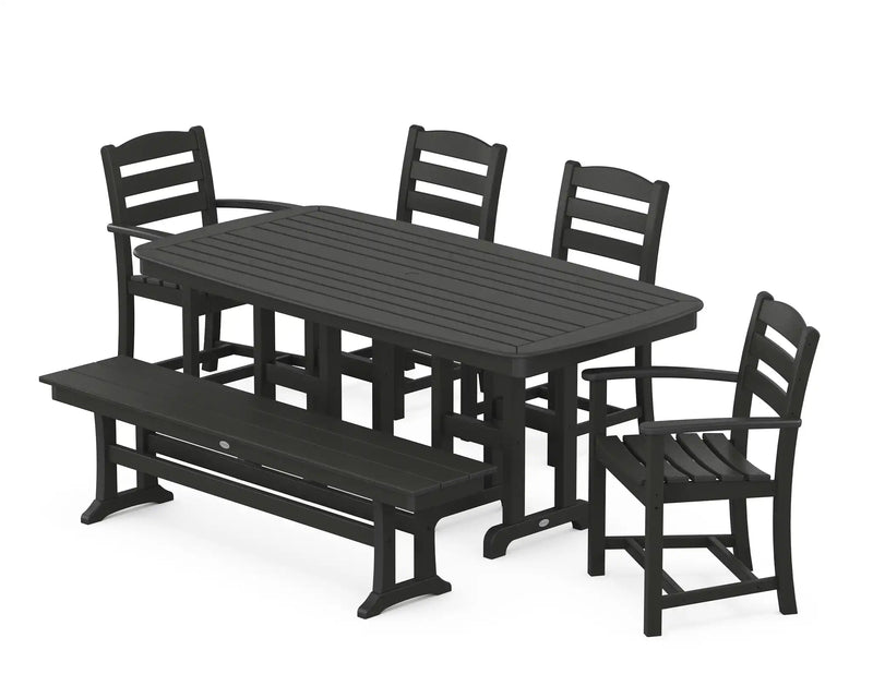 La Casa Café 6 Piece Dining Set W/ Bench - The Great Escape