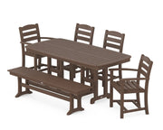 La Casa Café 6 Piece Dining Set W/ Bench - The Great Escape