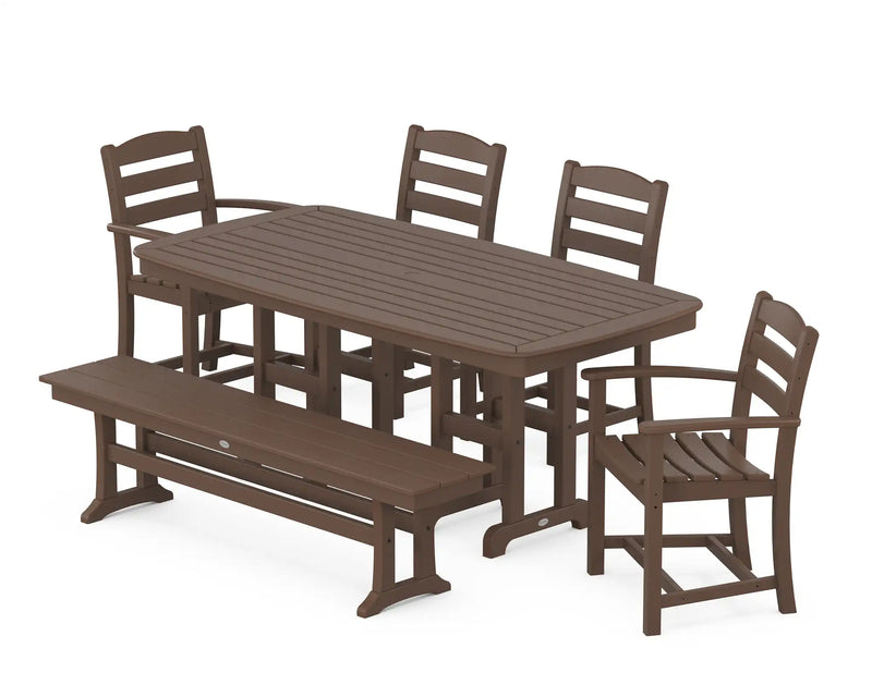 La Casa Café 6 Piece Dining Set W/ Bench - The Great Escape