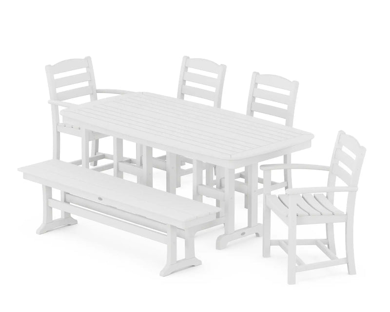 La Casa Café 6 Piece Dining Set W/ Bench - The Great Escape