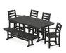 La Casa Café 6 Piece Farmhouse Dining Set - The Great Escape