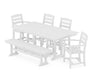 La Casa Café 6 Piece Farmhouse Dining Set - The Great Escape