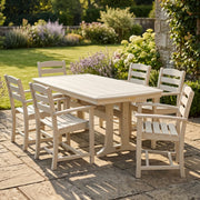 Picture of La Casa Café 7 Piece Arm Chair Dining Set W/ Trestle Legs