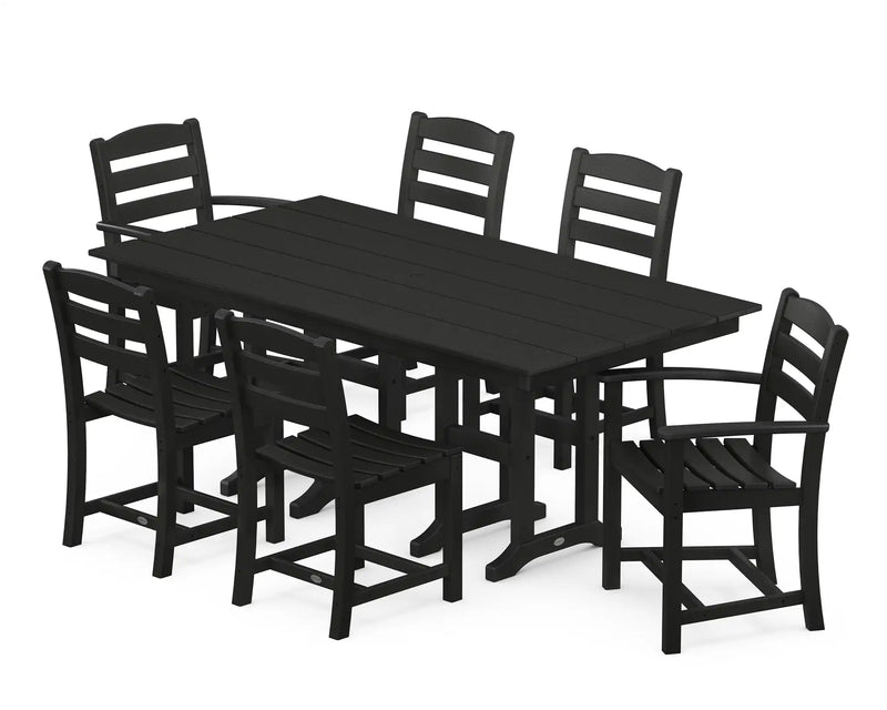 La Casa Café 7 Piece Farmhouse Dining Set - The Great Escape