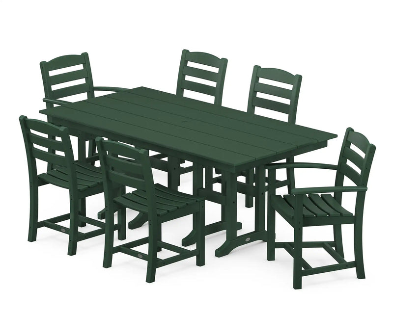 La Casa Café 7 Piece Farmhouse Dining Set - The Great Escape