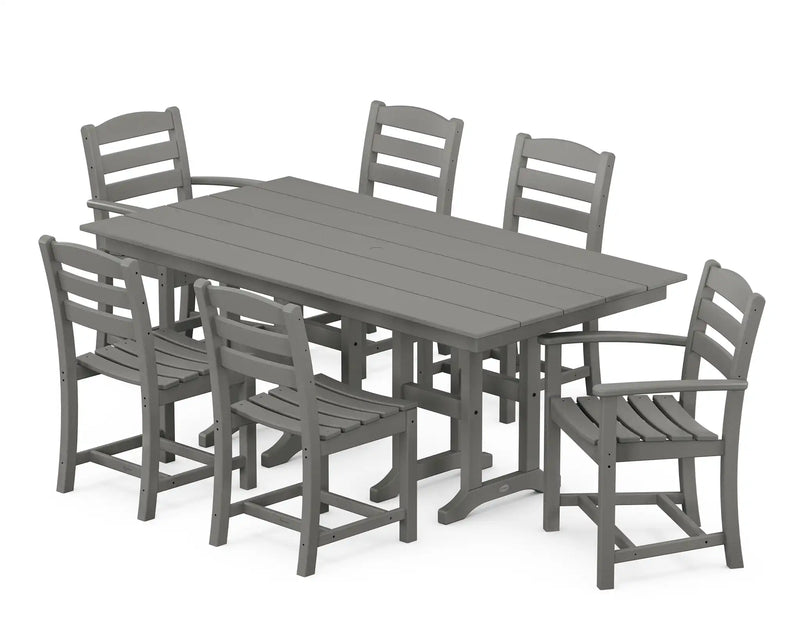 La Casa Café 7 Piece Farmhouse Dining Set - The Great Escape