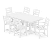 La Casa Café 7 Piece Farmhouse Dining Set - The Great Escape