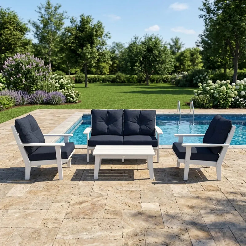 Lakeside 4 Piece Deep Seating Set - The Great Escape