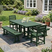 Picture of Lakeside 5 Piece Farmhouse Dining Set W/ Benches