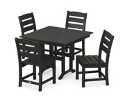 Lakeside 5 Piece Side Chair Farmhouse Dining Set - The Great Escape