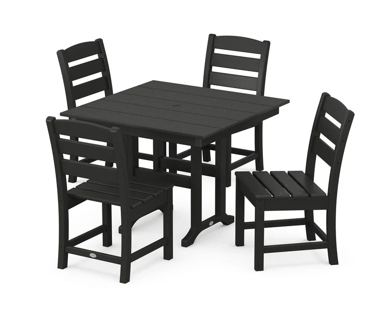 Lakeside 5 Piece Side Chair Farmhouse Dining Set - The Great Escape