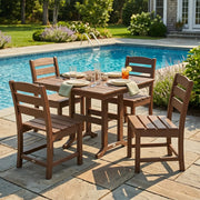 Lakeside 5 Piece Side Chair Farmhouse Dining Set - The Great Escape