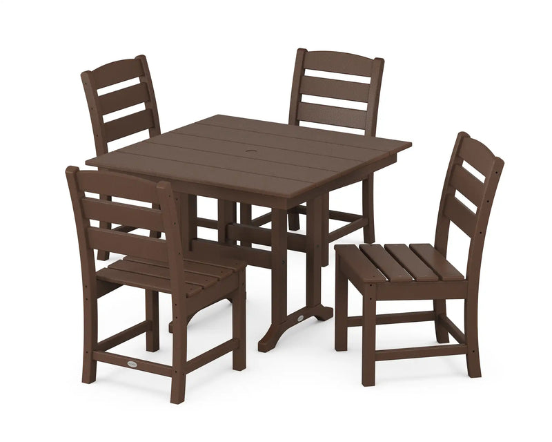 Lakeside 5 Piece Side Chair Farmhouse Dining Set - The Great Escape
