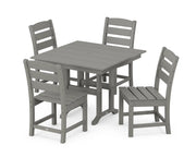 Lakeside 5 Piece Side Chair Farmhouse Dining Set - The Great Escape