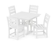 Lakeside 5 Piece Side Chair Farmhouse Dining Set - The Great Escape