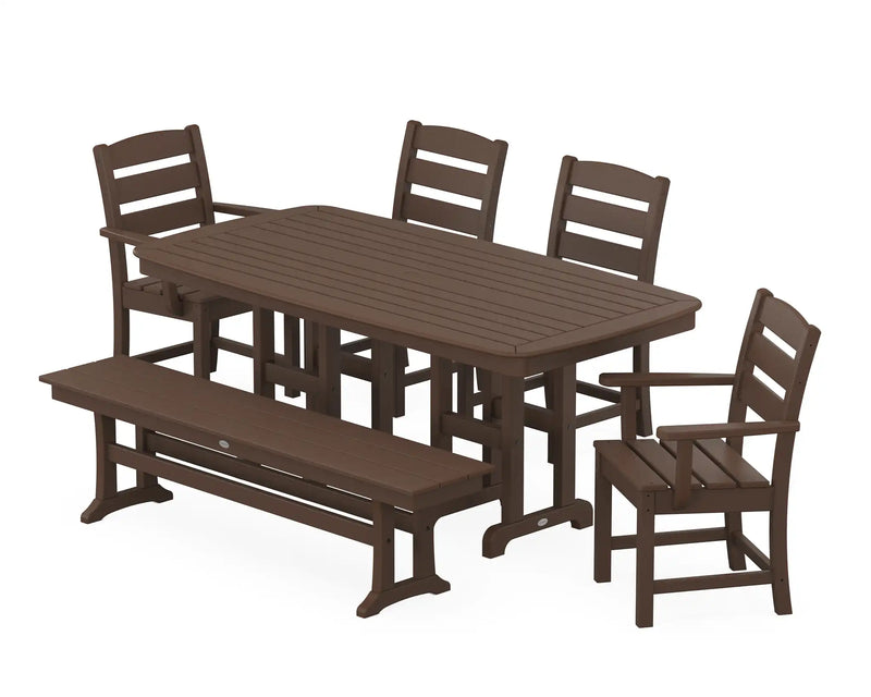 Lakeside 6 Piece Dining Set W/ Bench - The Great Escape